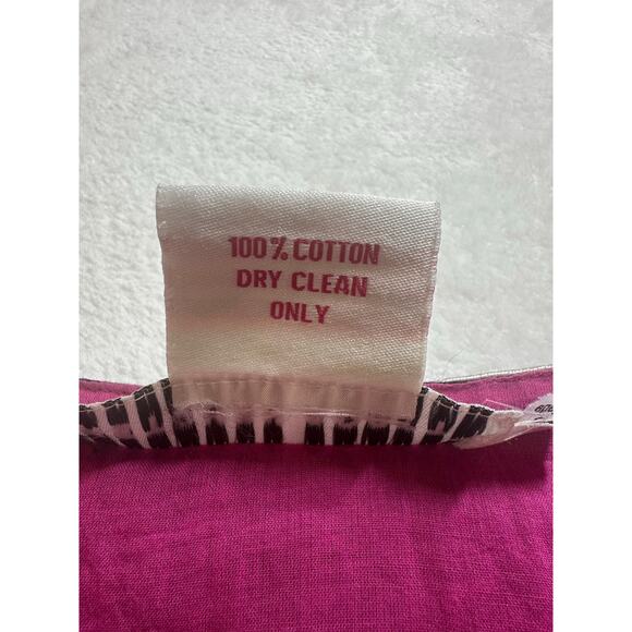 Gretchen Scott Cotton Sheath Dress Size Small Embroidered Black and White - Picture 5 of 7